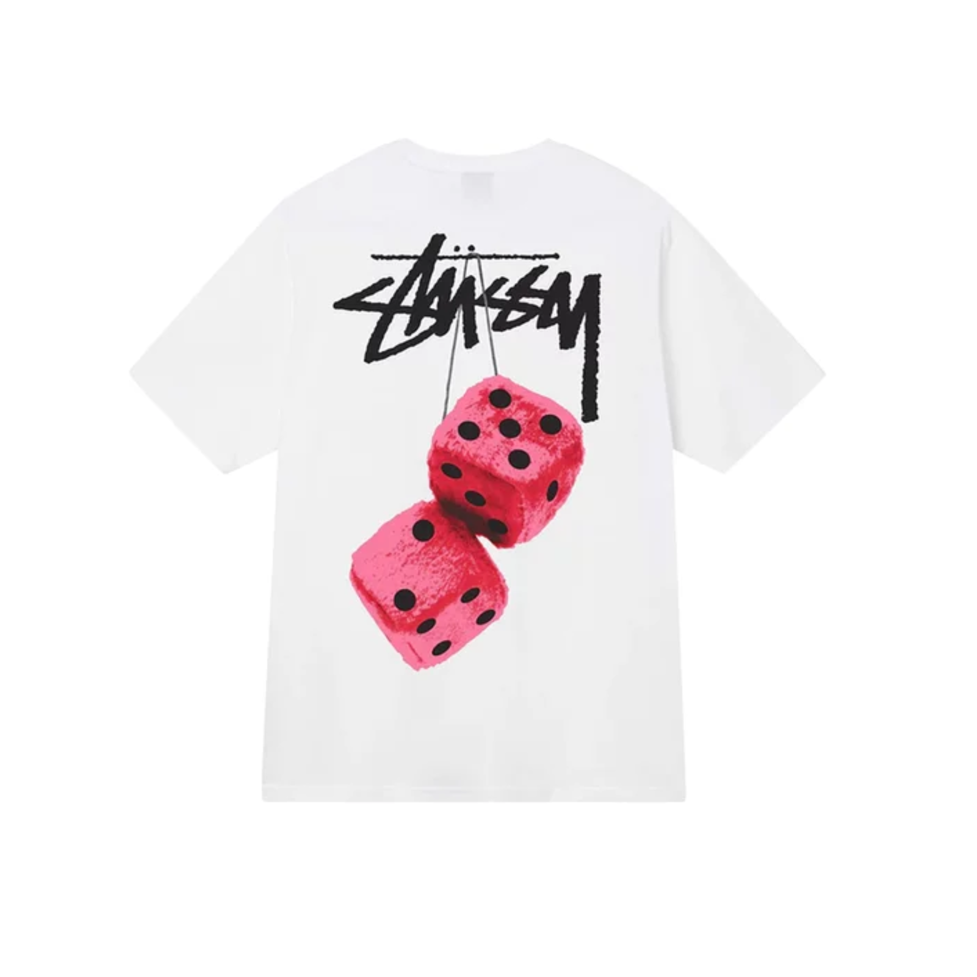 Stüssy Fuzzy Dice T-shirt White
