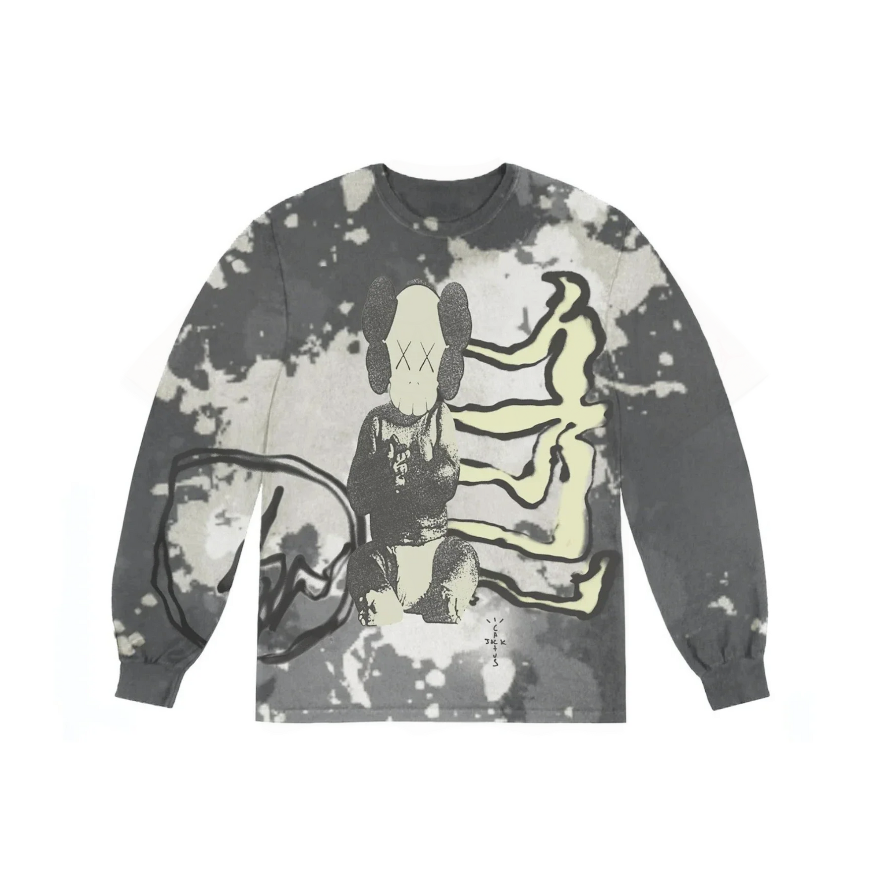 Travis Scott Cactus Jack + Kaws For Fragment L/S T-shirt Multi "Grey"