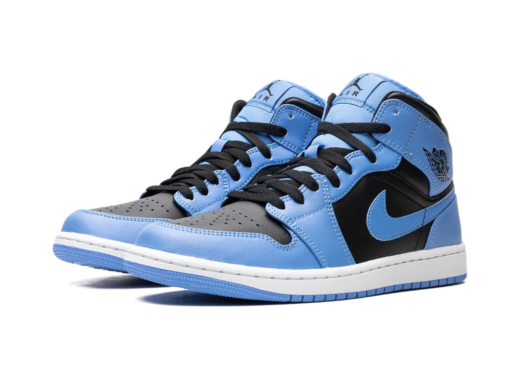 Nike Air Jordan 1 Mid "University Blue Black" - street-bill.dk