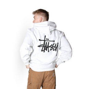 Stüssy Basic Zip Hoodie "Ash Heather"