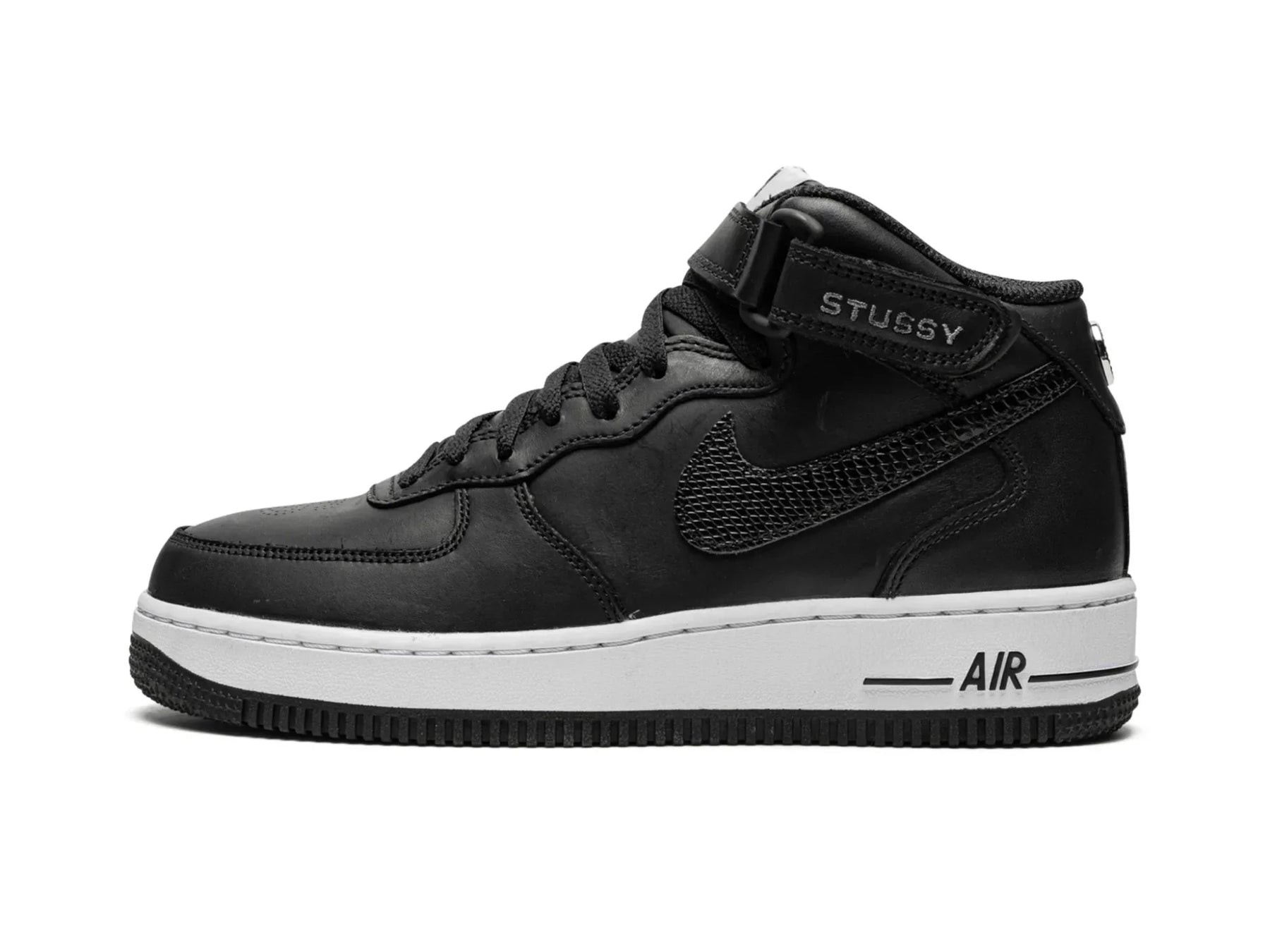 Nike Air Force 1 Mid X Stüssy "Black White" - street-bill.dk