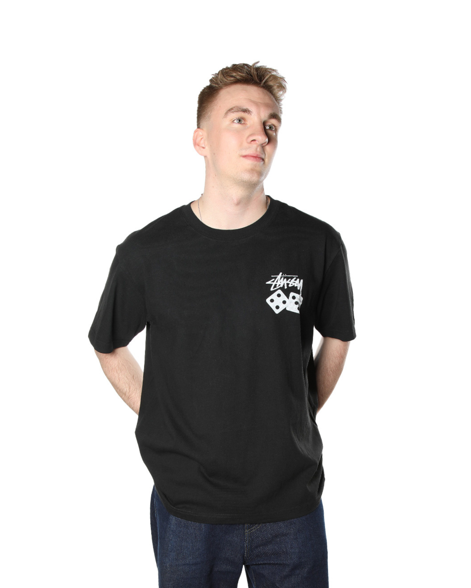 Stüssy Dice Pigment Dyed Tee "Black"