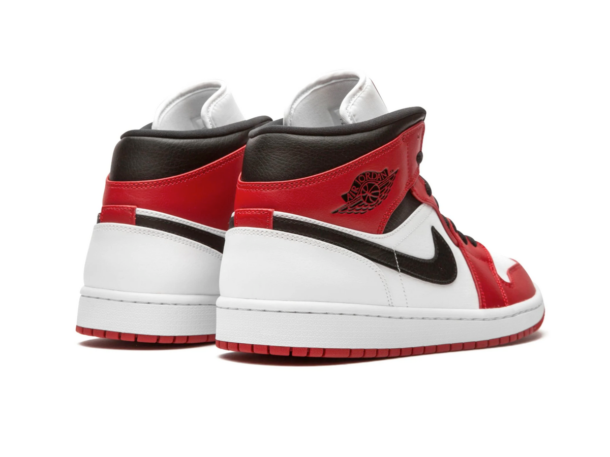 Nike Air Jordan 1 Mid "Chicago White Toe" - street-bill.dk