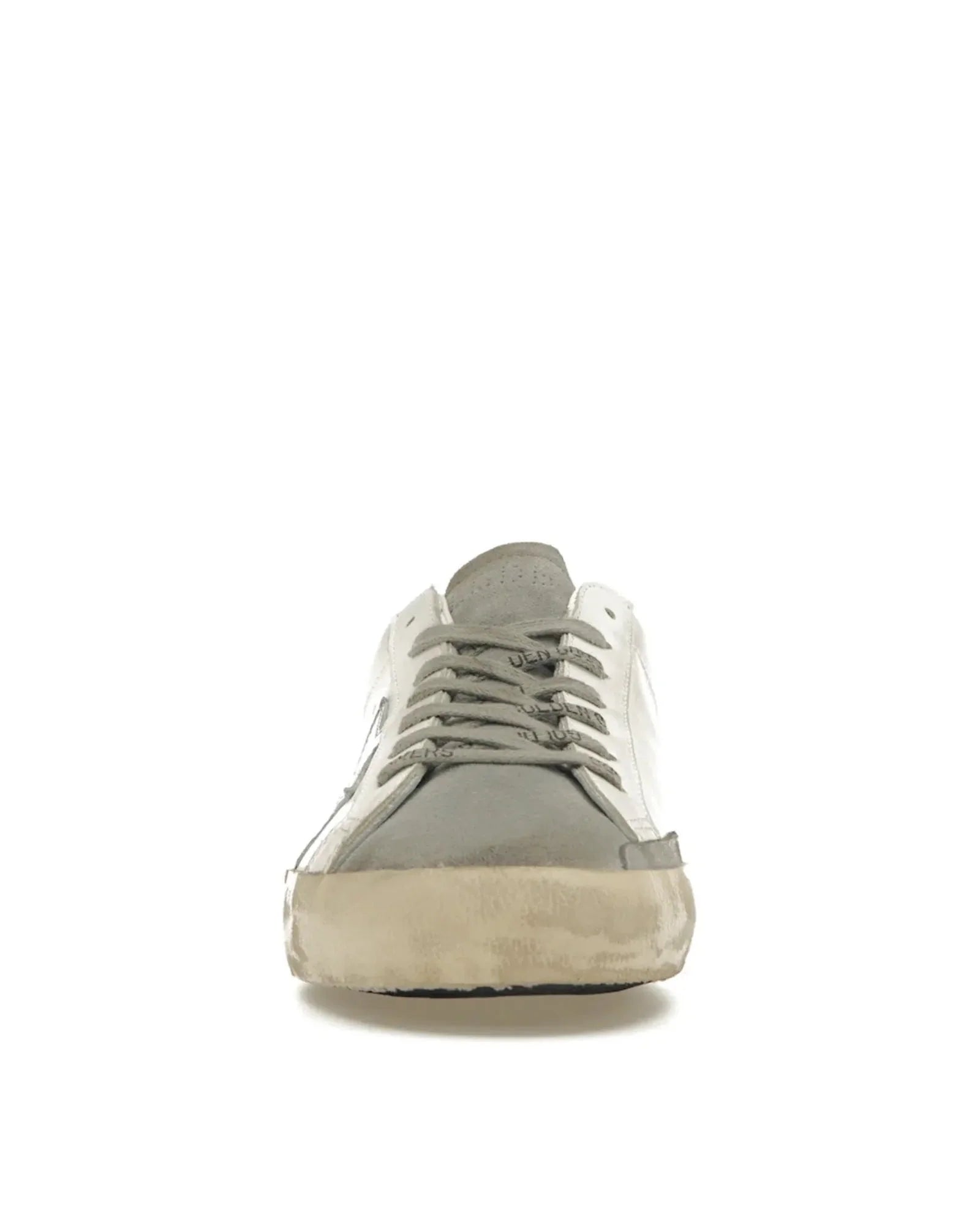Golden Goose Super-Star White Silver Green