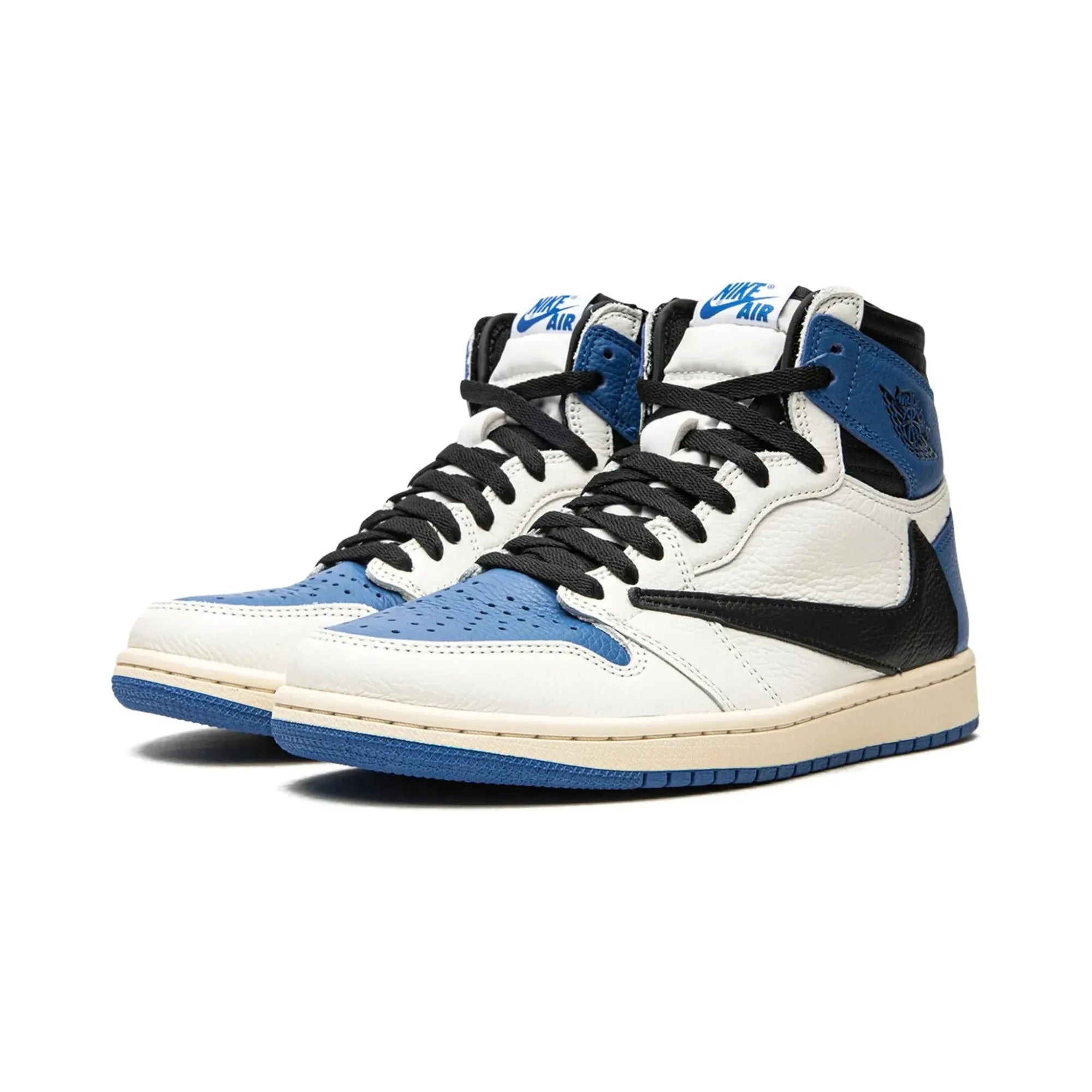 Nike Air Jordan 1 Retro High Travis Scott Fragment "Military Blue" - street-bill.dk