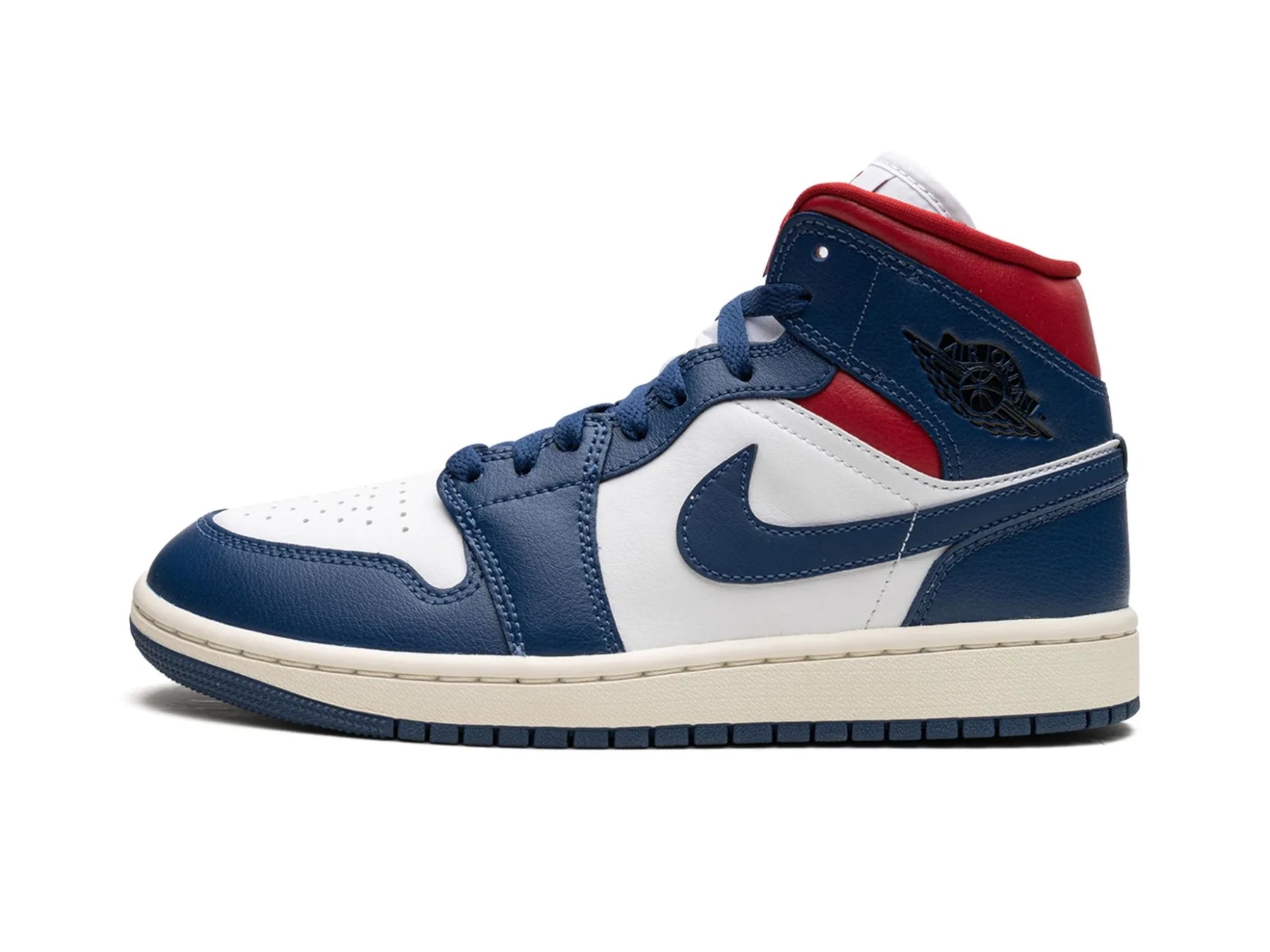 Nike Air Jordan 1 Mid "French Blue Gym Red" - street-bill.dk