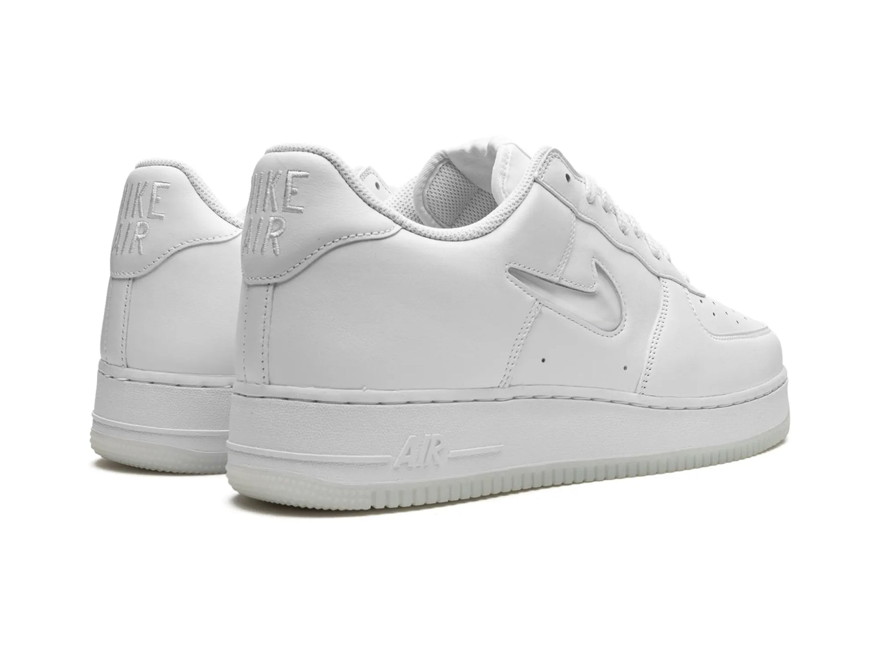 Nike Air Force 1 Low '07 "Color of the Month Jewel Swoosh Triple White" - street-bill.dk