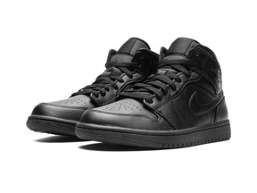 Nike Air Jordan 1 Mid "Triple Black 2022" - street-bill.dk