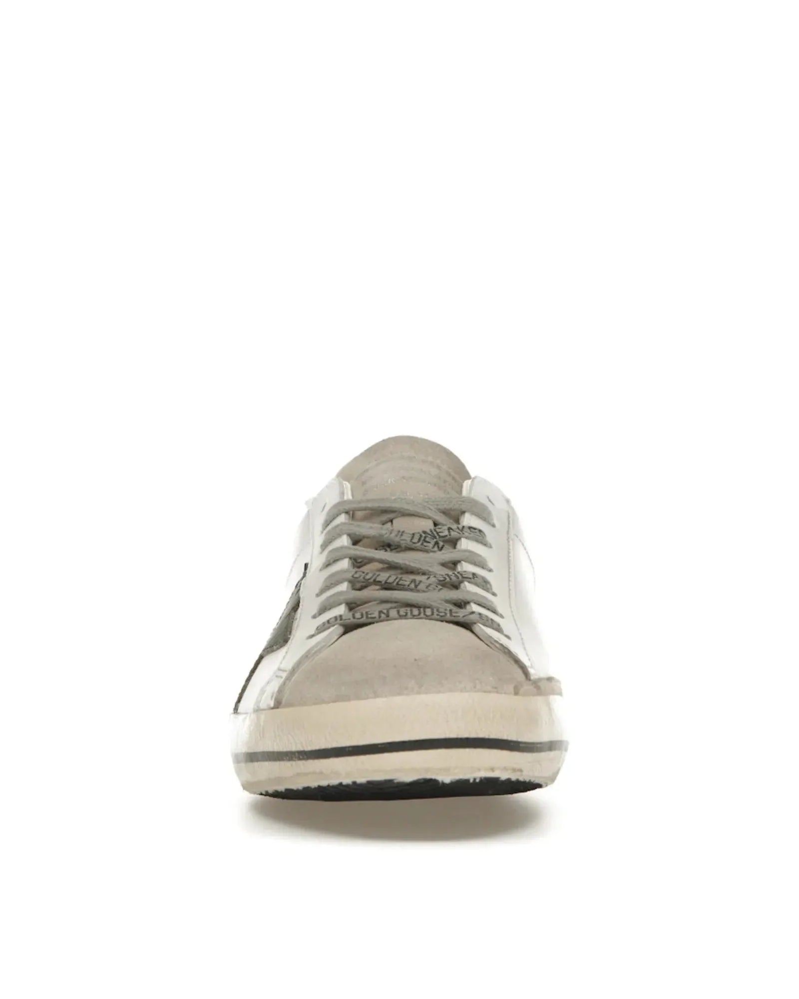Golden Goose Super-Star White Seedpearl Green