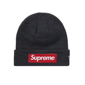 Supreme New Era Box Logo Beanie (FW21) "Charcoal"