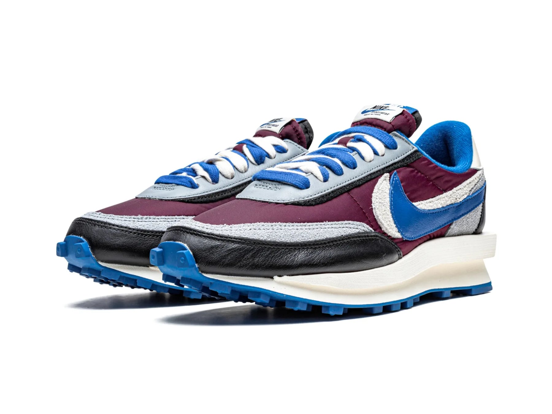 Nike LD Waffle X Sacai X UNDERCOVER "Night Maroon Team Royal" - street-bill.dk