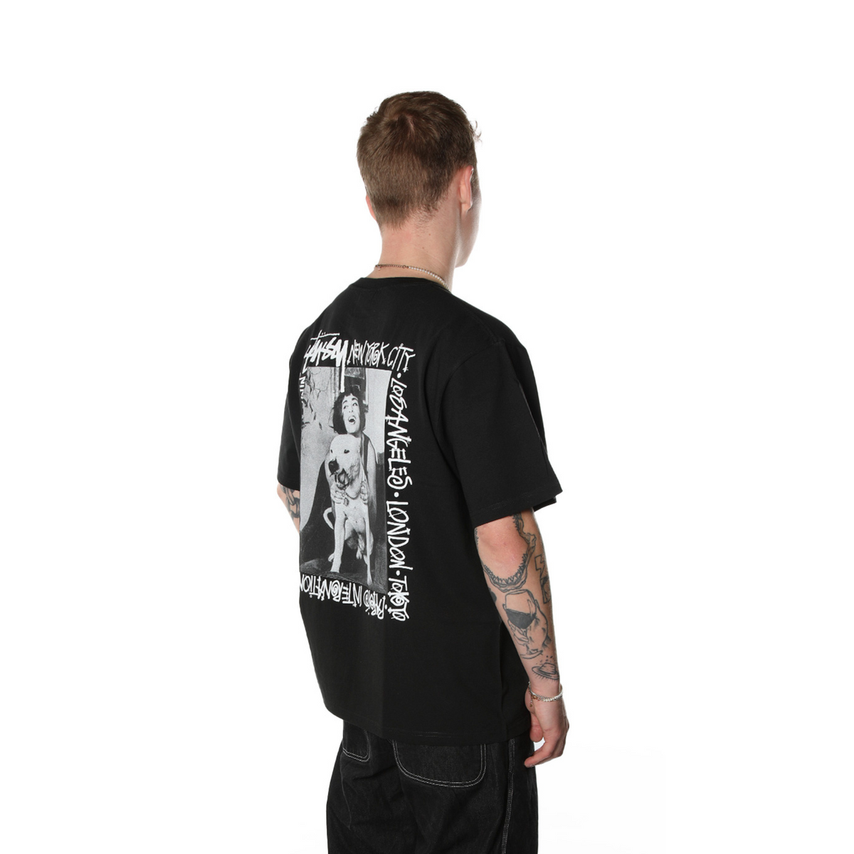 Stüssy We're Livin' Pigment Dyed Tee "Black"