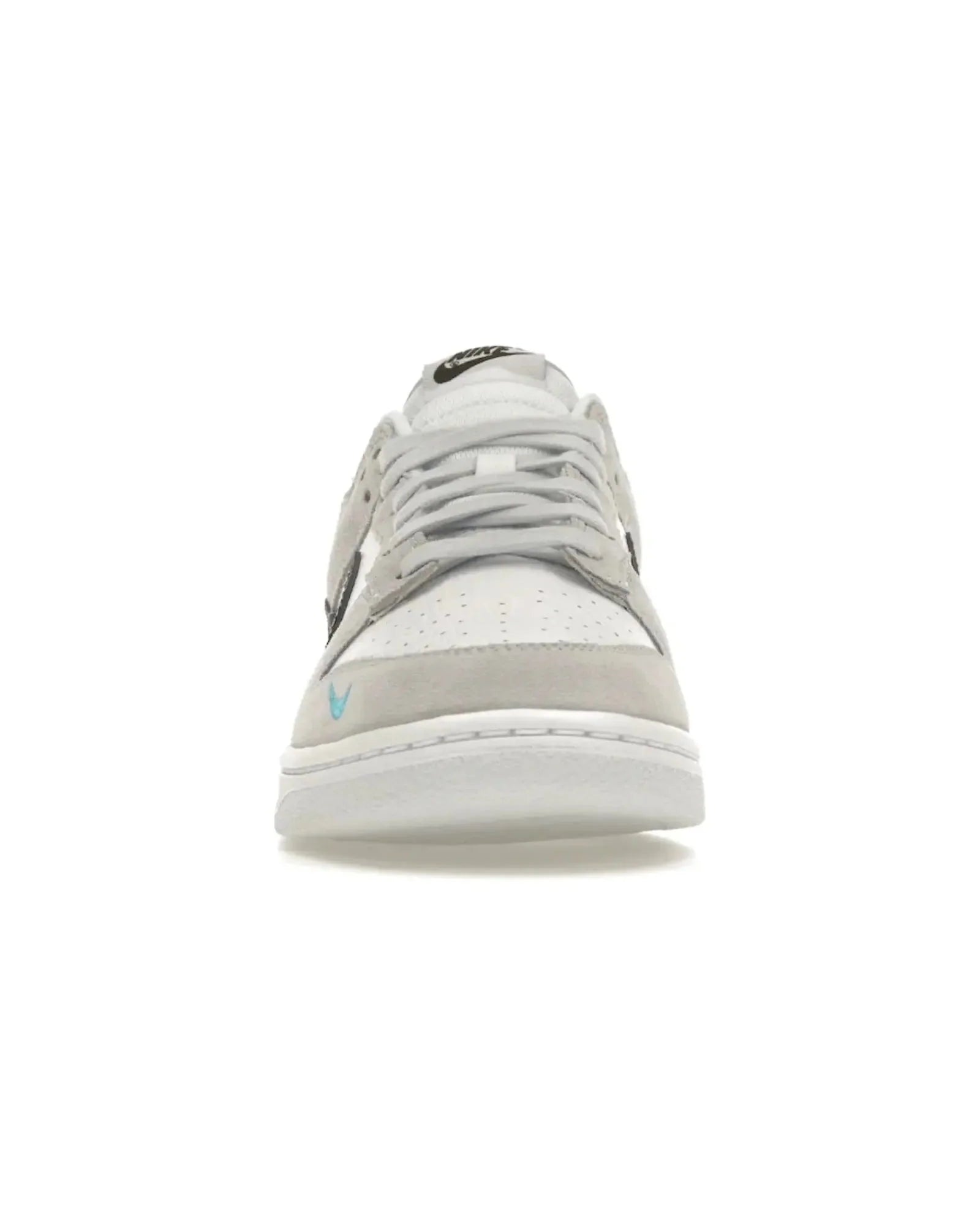 Nike Dunk Low "White Grey Navy Aqua Mini Swoosh" - street-bill.dk