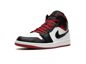 Nike Air Jordan 1 Mid "Black Toe White Gym Red" - street-bill.dk