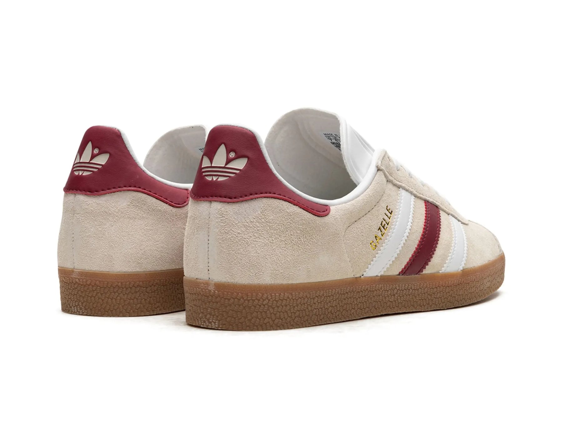 Adidas Gazelle "Aluminum Collegiate Burgundy" - street-bill.dk