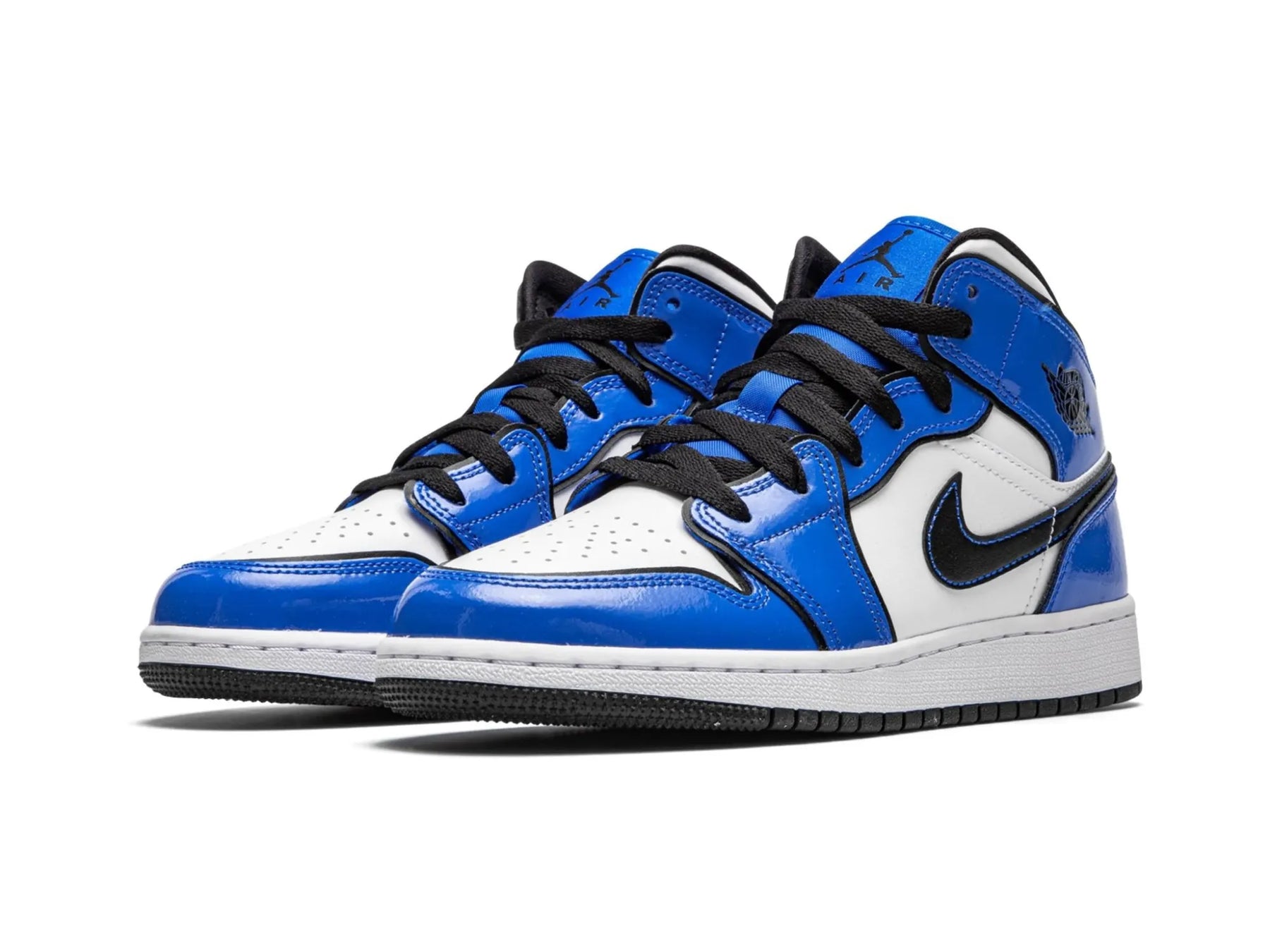 Nike Air Jordan 1 Mid "Signal Blue" - street-bill.dk