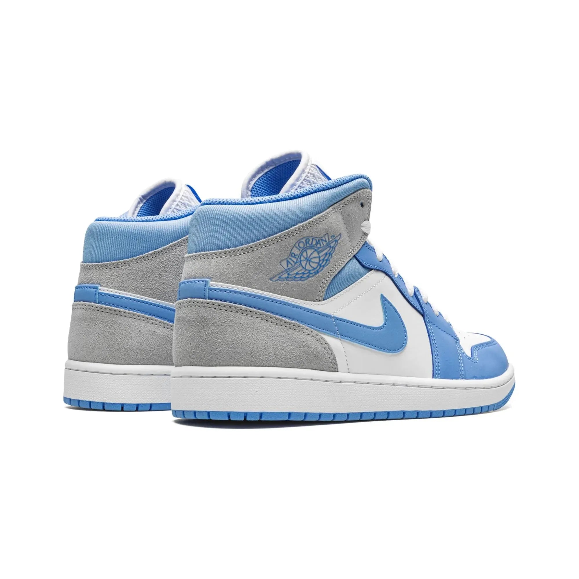 Nike Air Jordan 1 Mid "University Blue Grey" - street-bill.dk