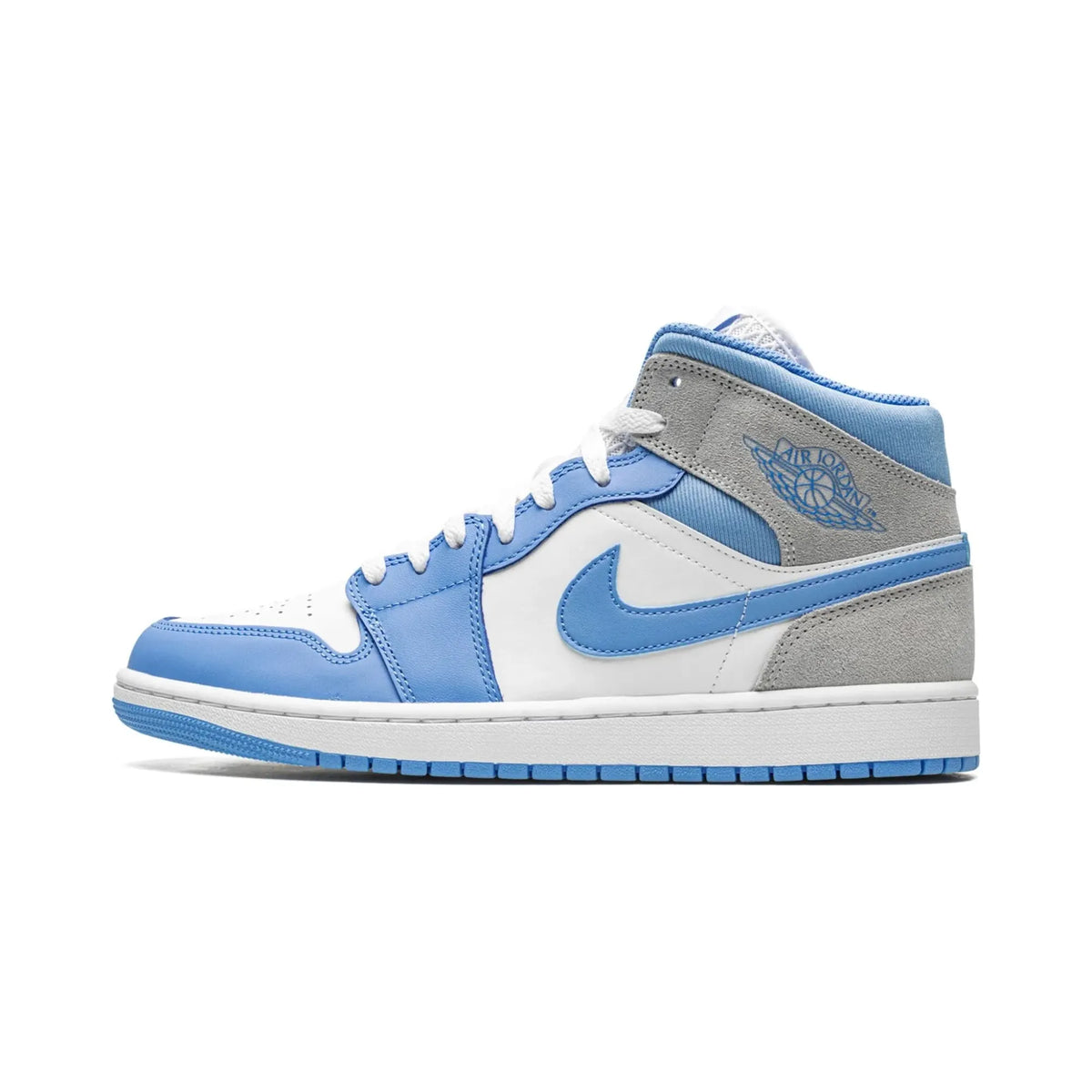 Nike Air Jordan 1 Mid "University Blue Grey" - street-bill.dk