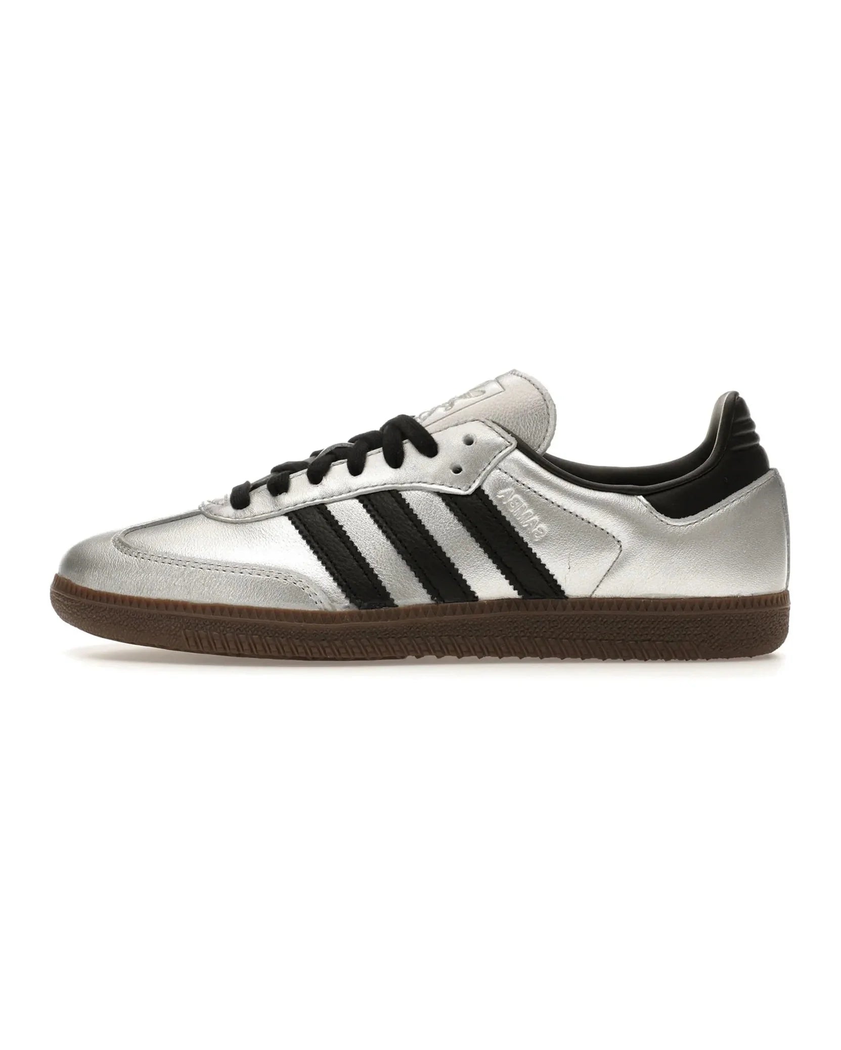adidas Samba OG Silver Metallic Black Gum (Women's)