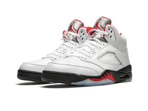 Nike Air Jordan 5 Retro "Fire Red Silver Tongue" - street-bill.dk