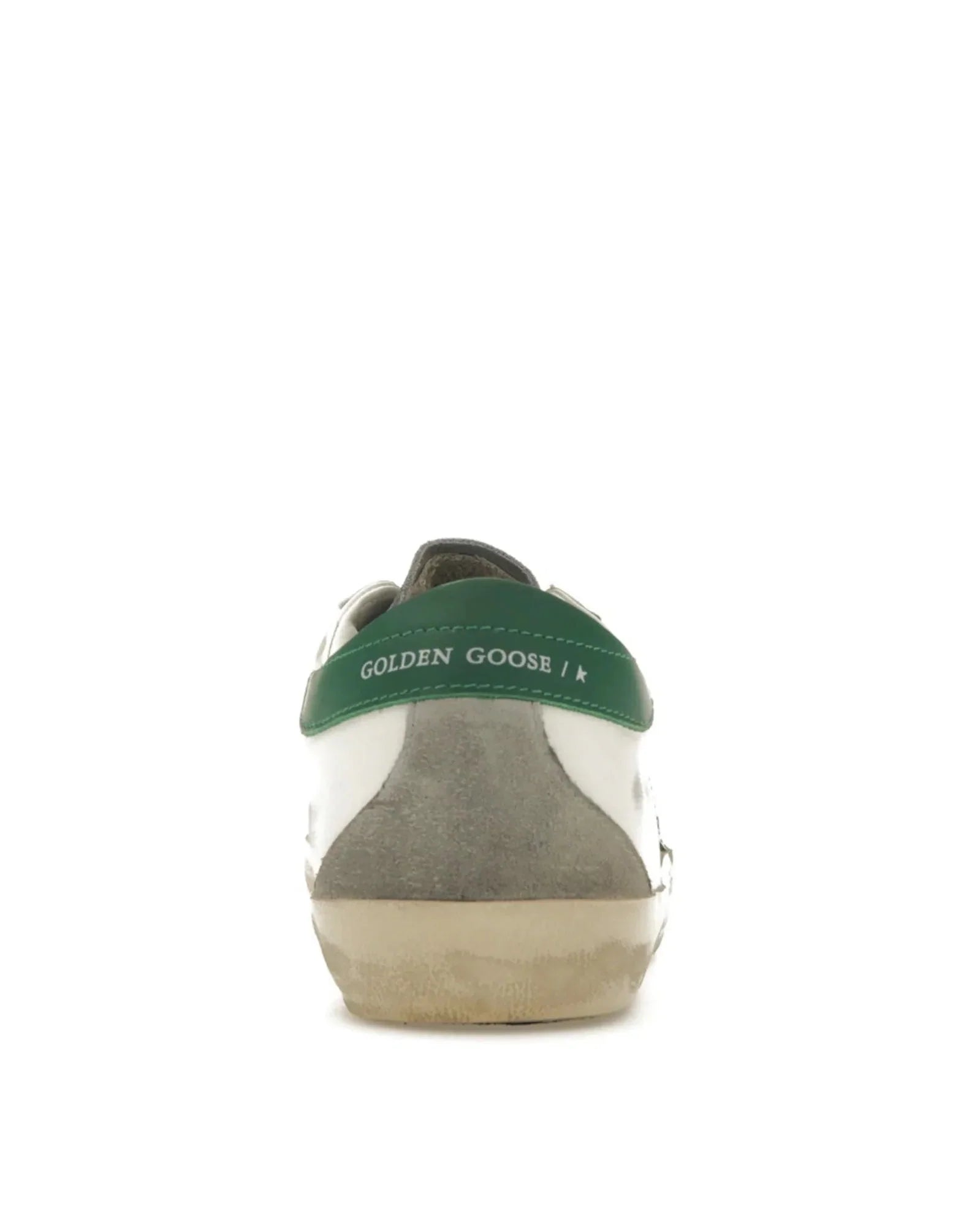 Golden Goose Super-Star White Silver Green