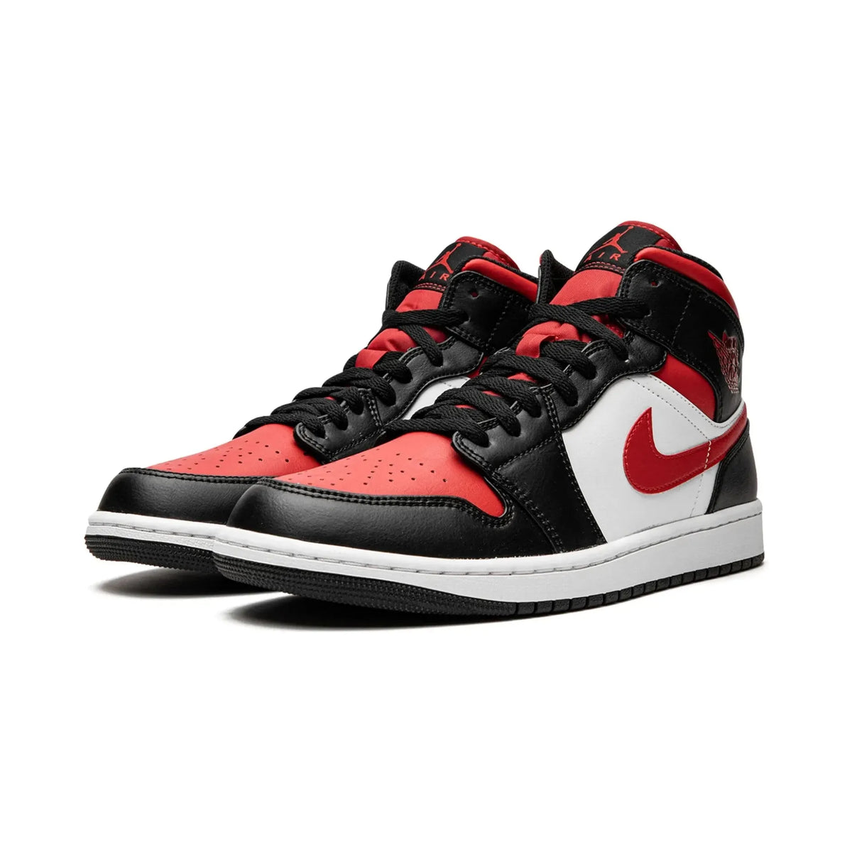 Nike Air Jordan 1 Mid "White Black Red" - street-bill.dk