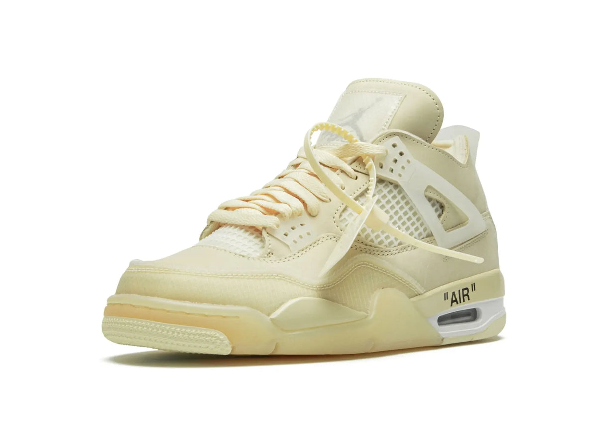 Nike Air Jordan 4 Retro X Off-White "Sail" - street-bill.dk