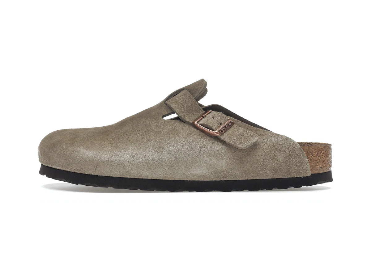 Birkenstock Boston "Soft Footbed Suede Taupe" - street-bill.dk