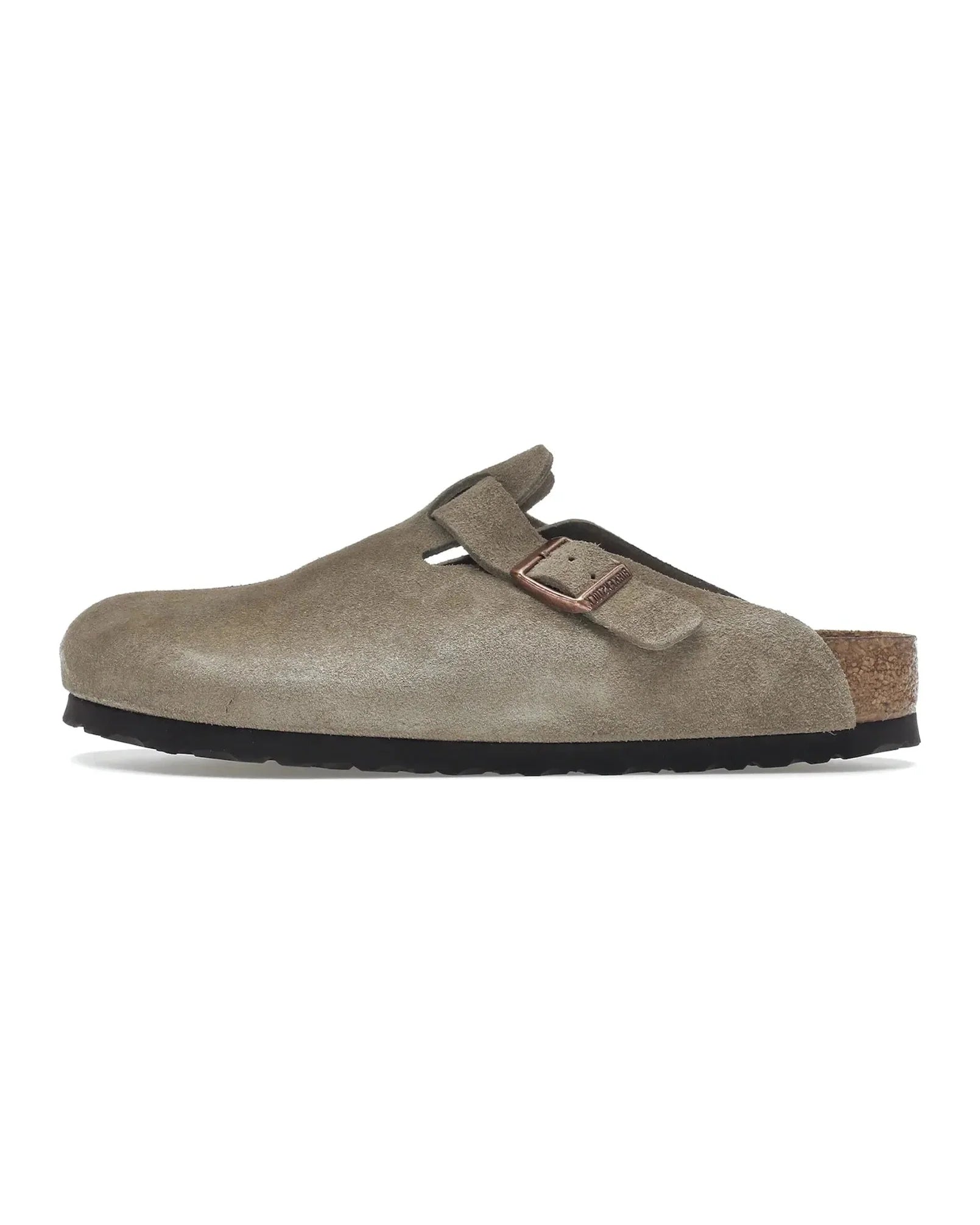Birkenstock Boston "Soft Footbed Suede Taupe" - street-bill.dk