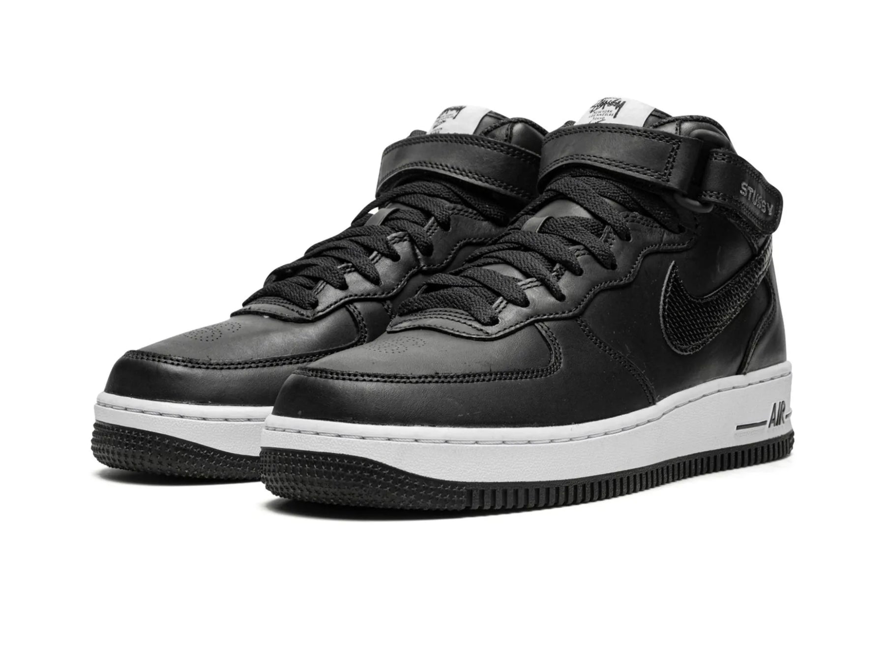 Nike Air Force 1 Mid X Stüssy "Black White" - street-bill.dk