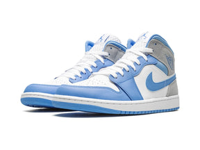 Nike Air Jordan 1 Mid "University Blue Grey" - street-bill.dk