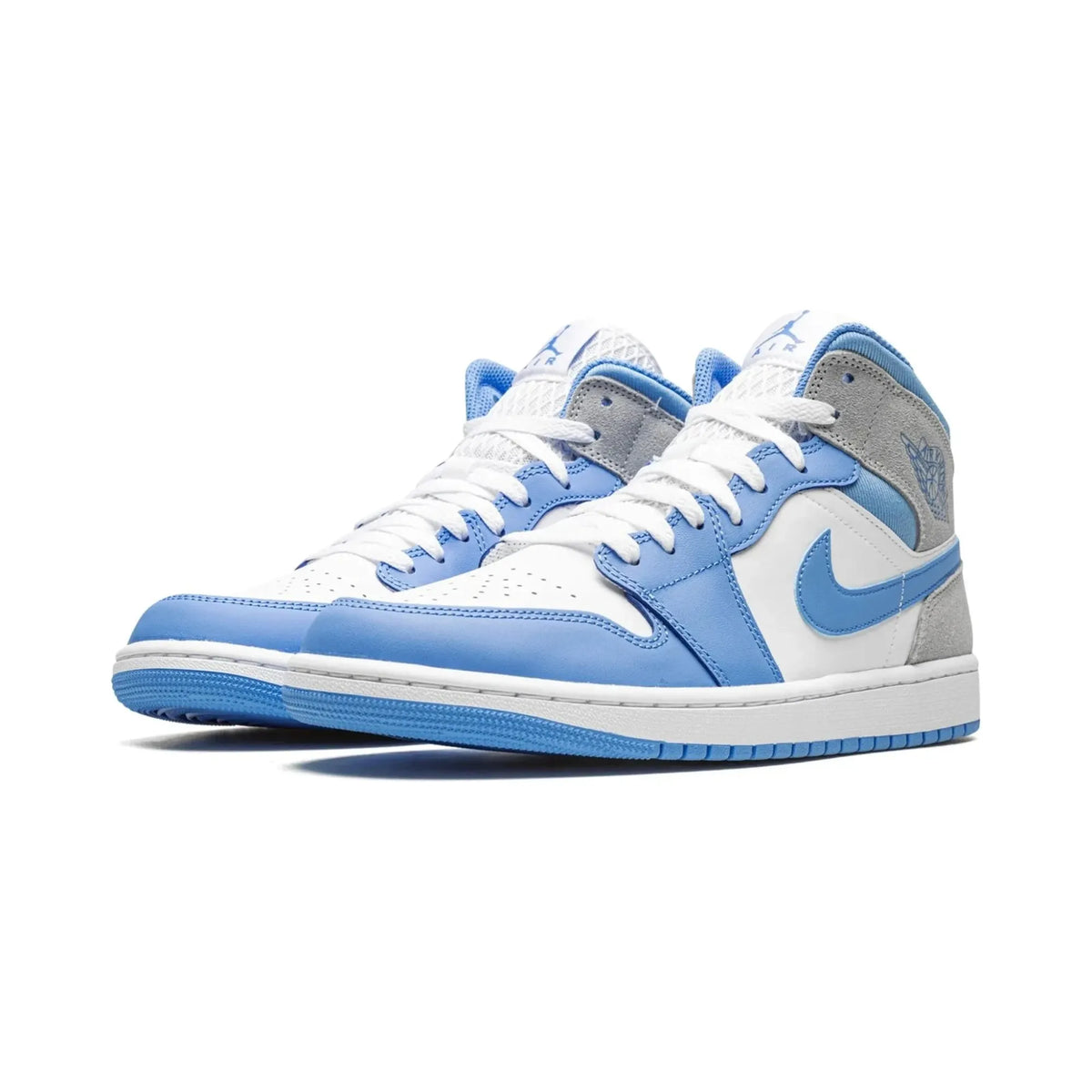 Nike Air Jordan 1 Mid "University Blue Grey" - street-bill.dk