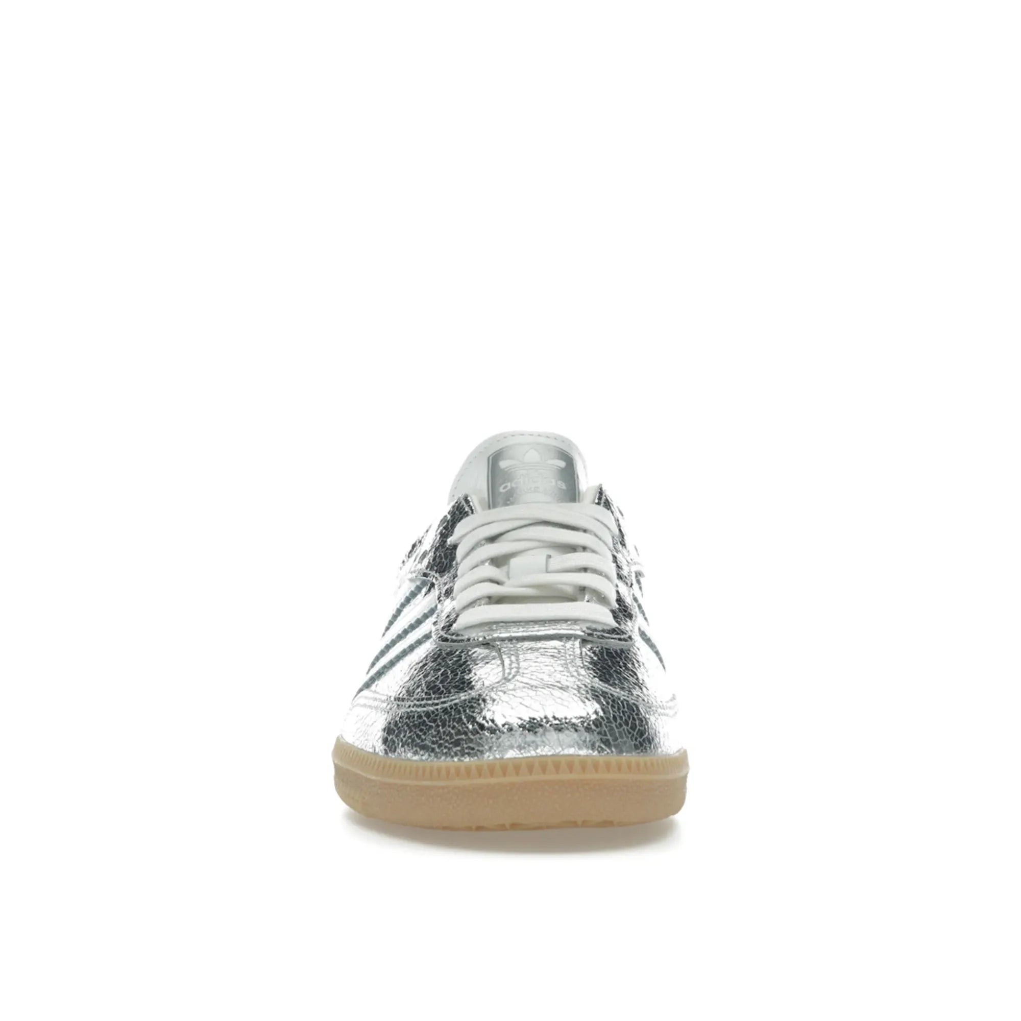 adidas Samba OG Silver Metallic Cracked Leather (Women's)
