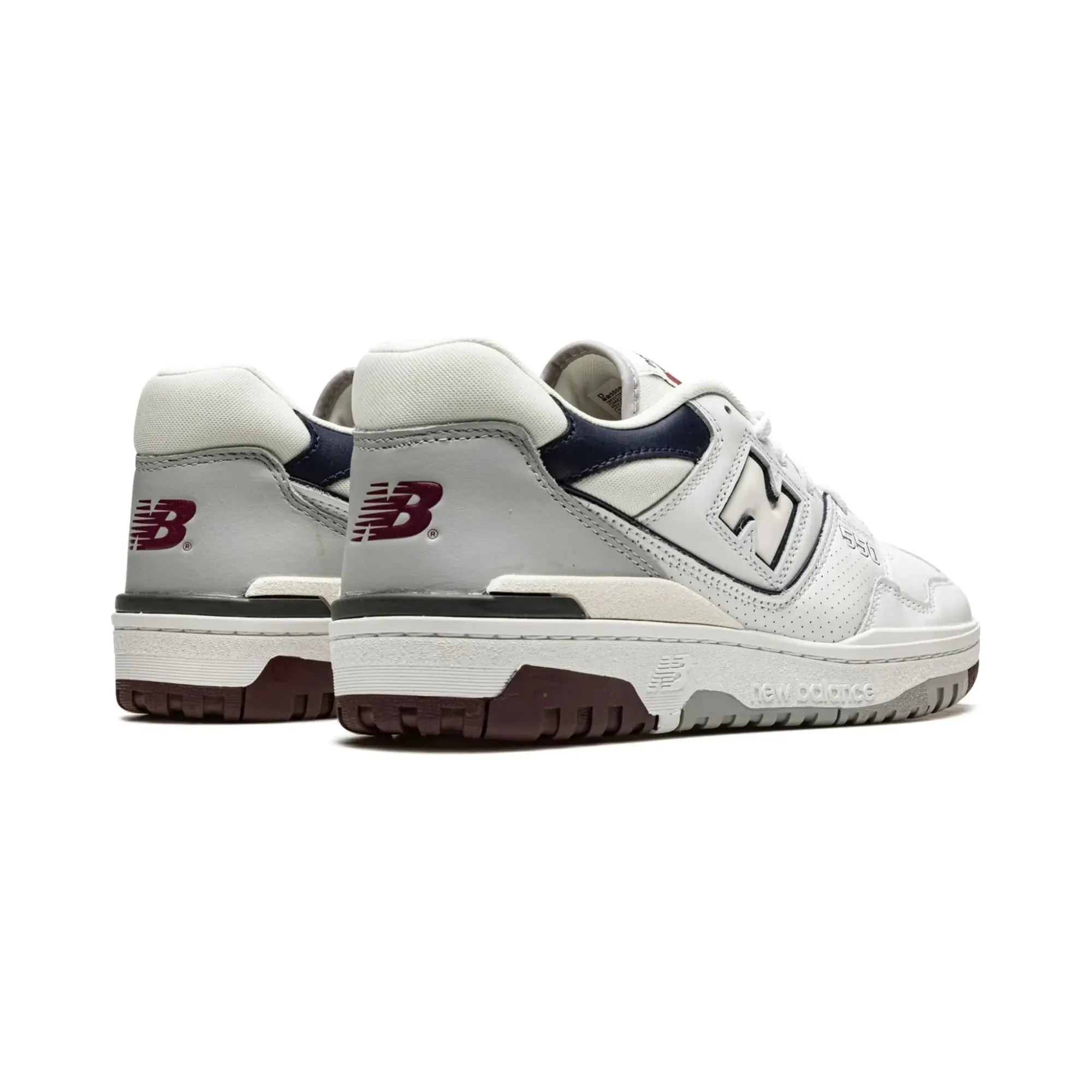 New Balance 550 "White Maroon Natural Indigo" - street-bill.dk