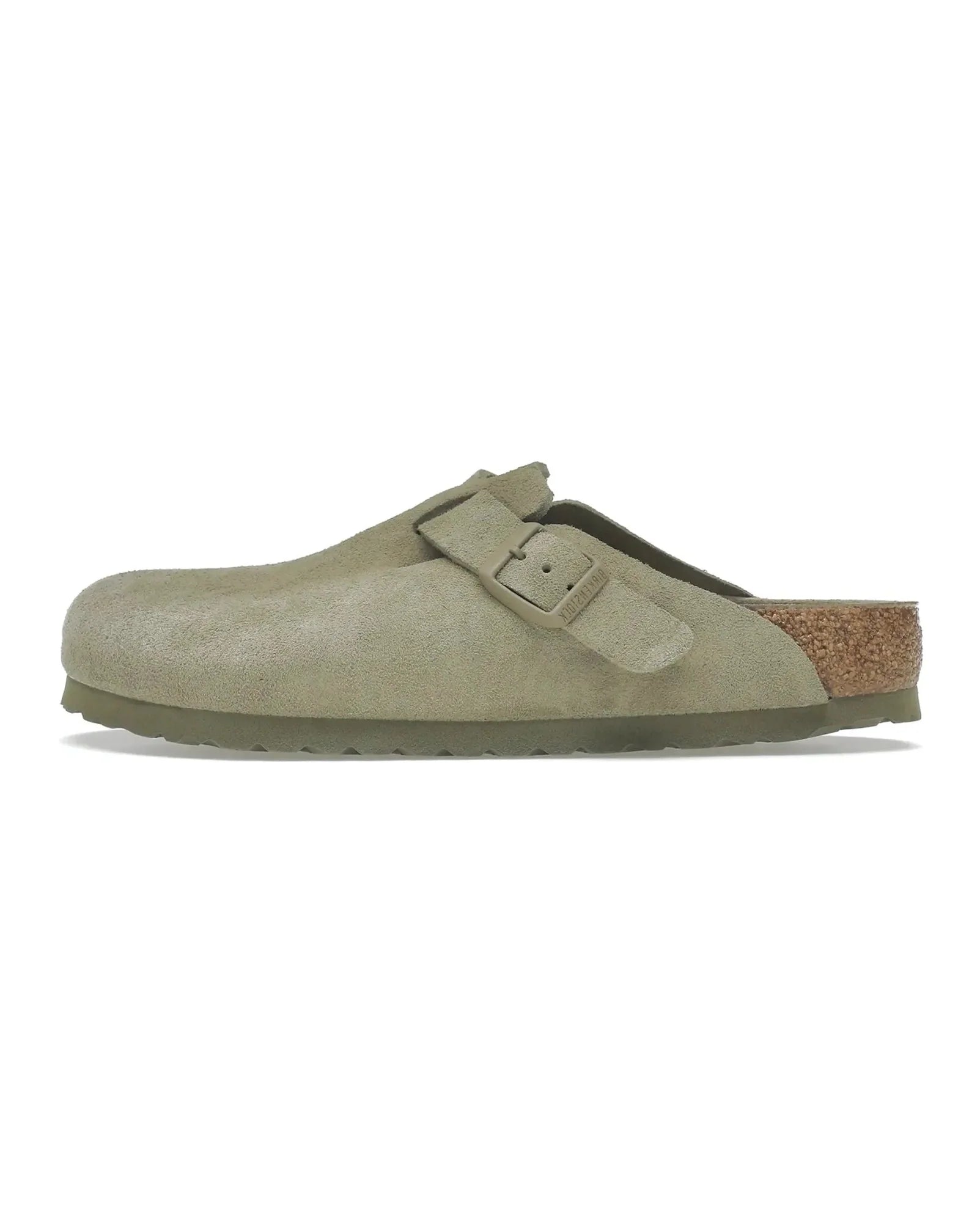 Birkenstock Boston "Soft Footbed Suede Faded Khaki" - street-bill.dk