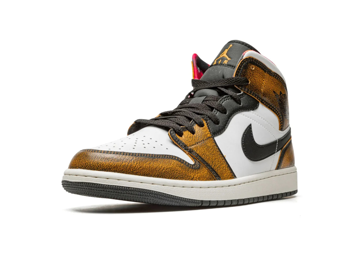 Nike Air Jordan 1 Mid "Orange Wear-Away" - street-bill.dk