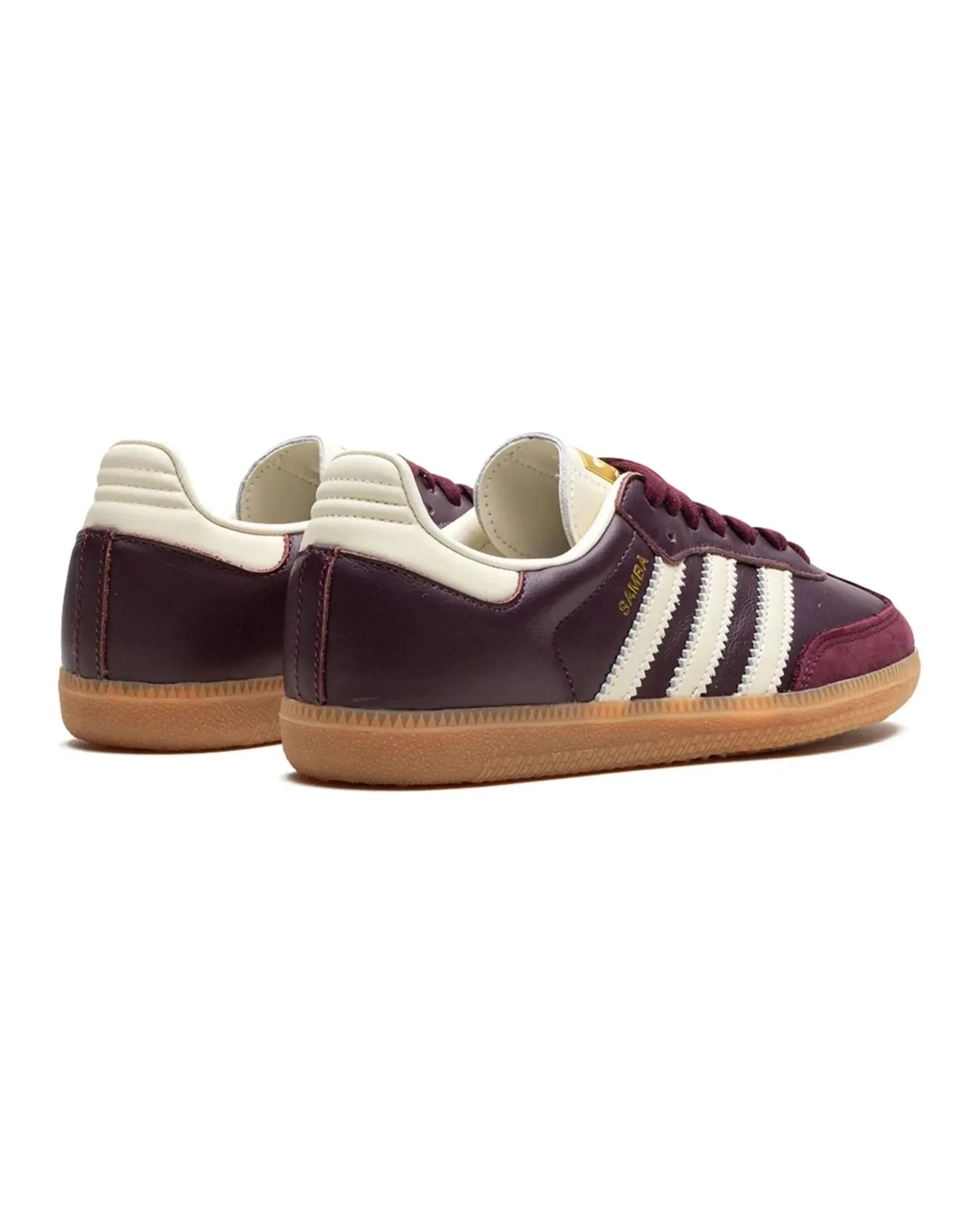 adidas Samba OG Maroon Gold Metallic (Women's)