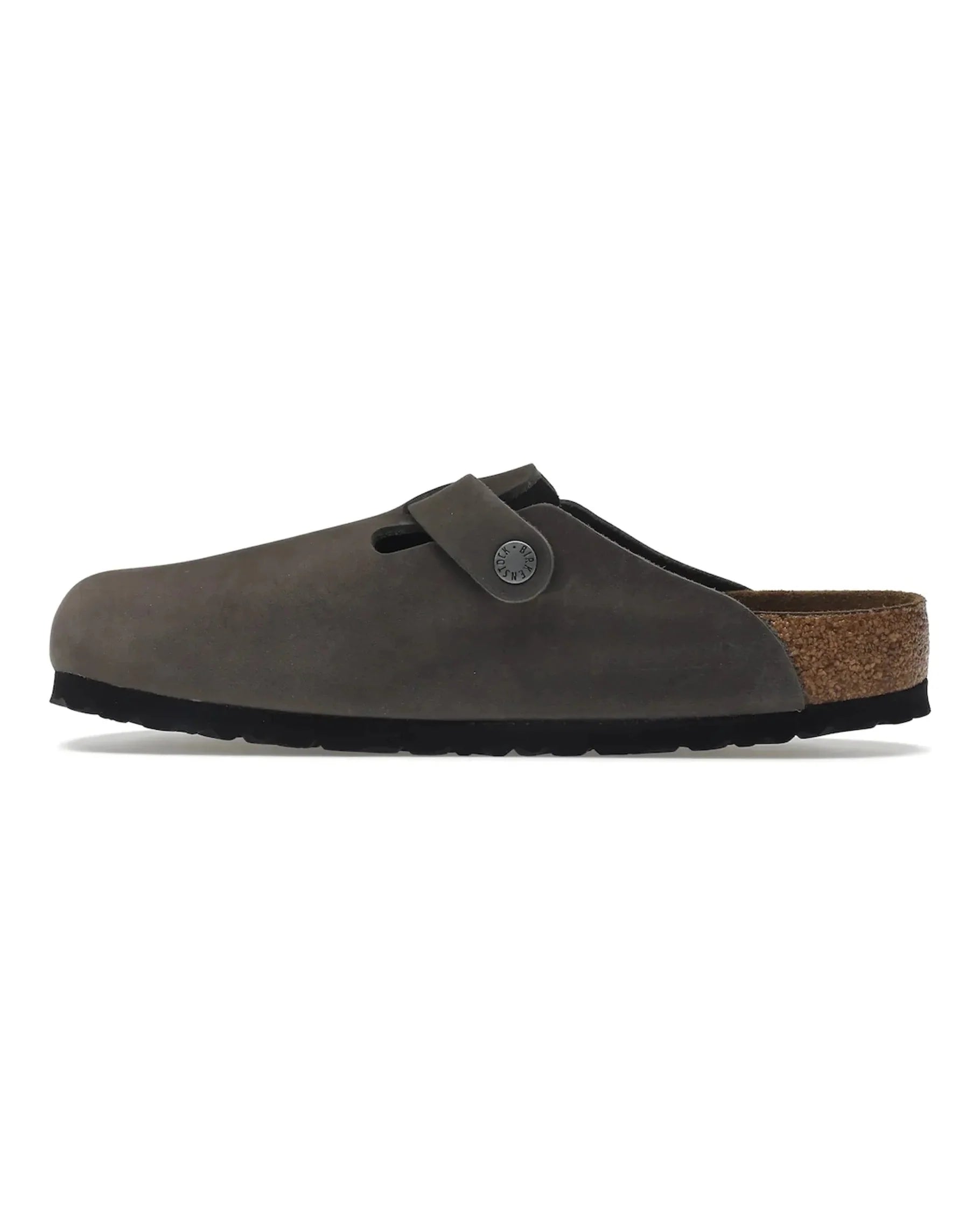 Birkenstock Boston "Soft Footbed Oiled Leather Iron Grey" - street-bill.dk