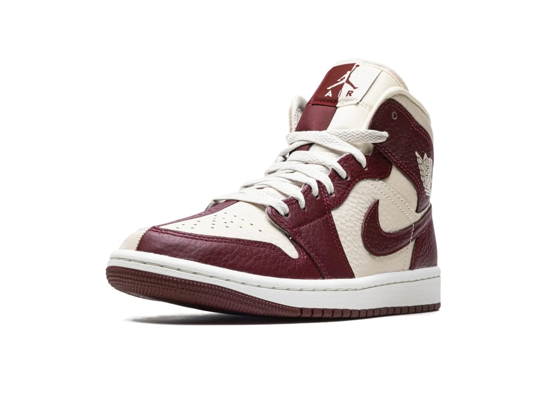 Nike Air Jordan 1 Mid Split "Beach Cherrywood Red" - street-bill.dk