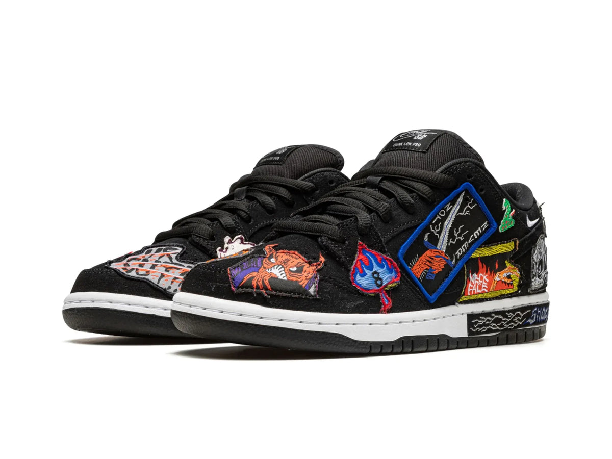 Nike Dunk Low SB  X Neckface "Black" - street-bill.dk