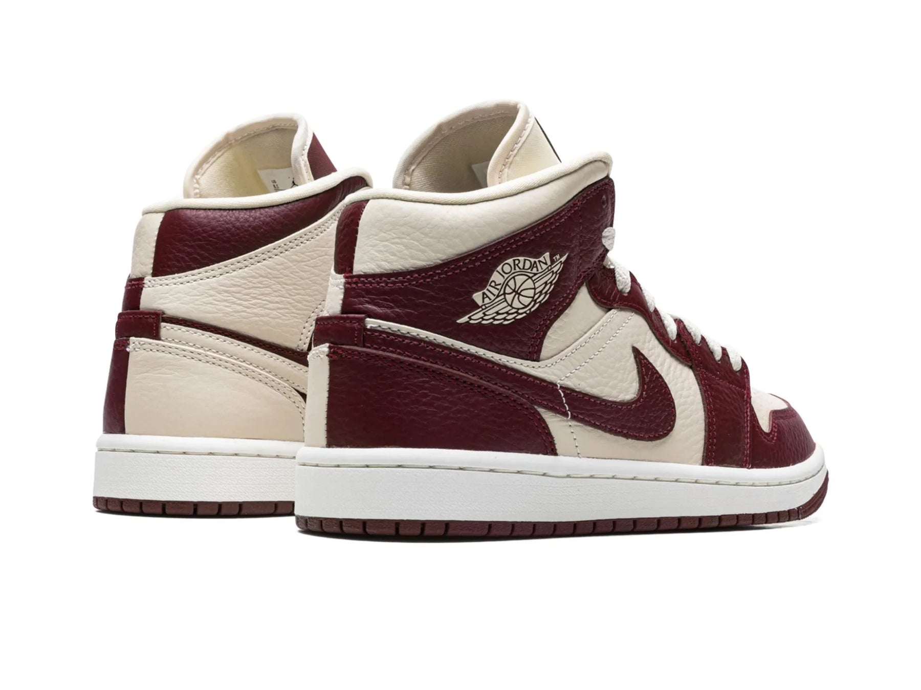 Nike Air Jordan 1 Mid Split "Beach Cherrywood Red" - street-bill.dk