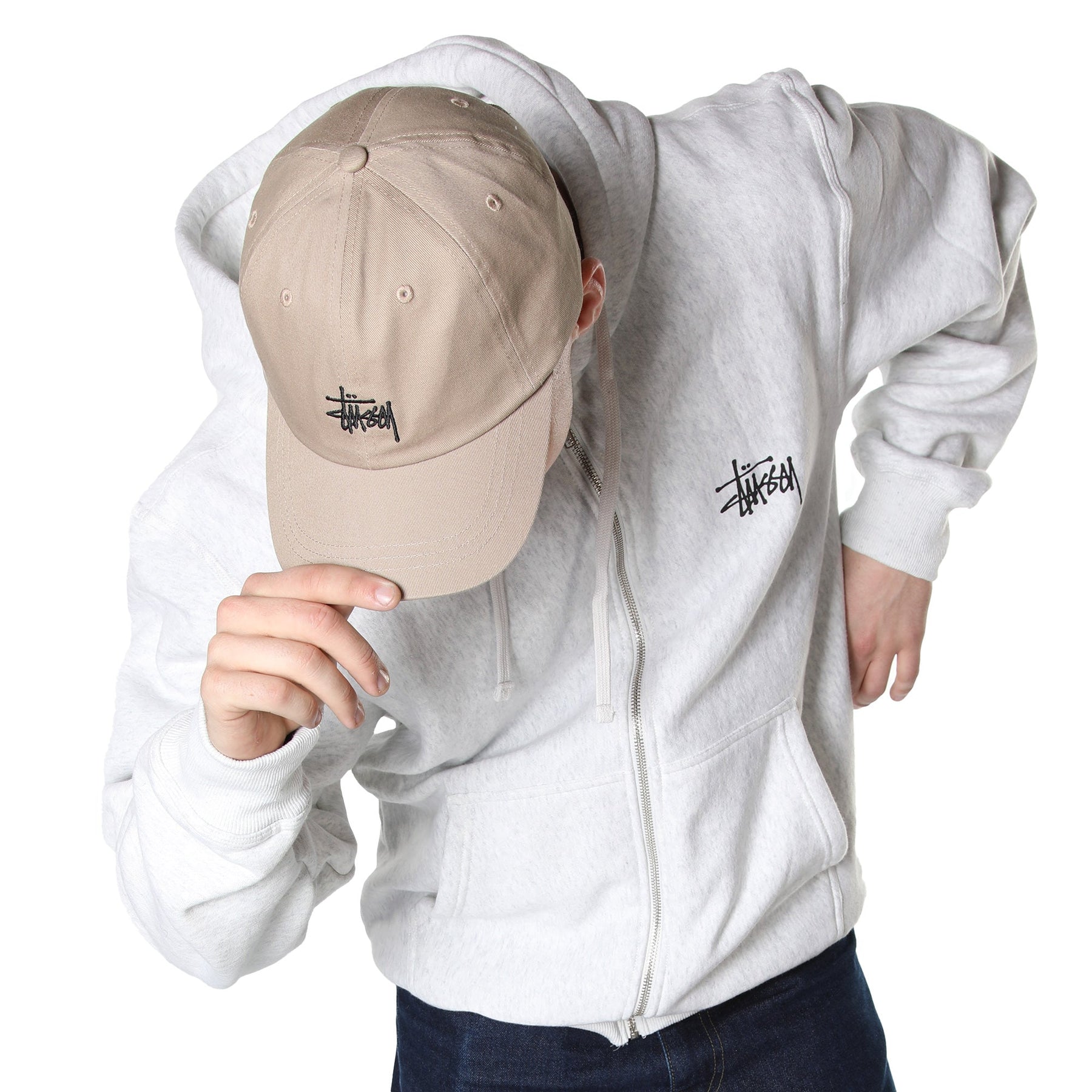 Stüssy Basic Logo Low Pro Cap "Dark Khaki"