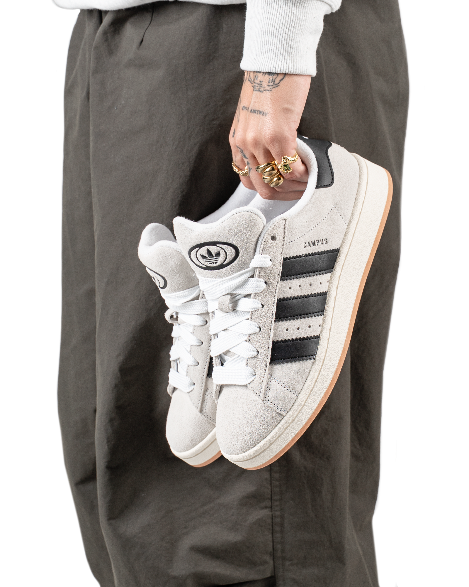 Adidas Campus 00s Crystal White Core Black
