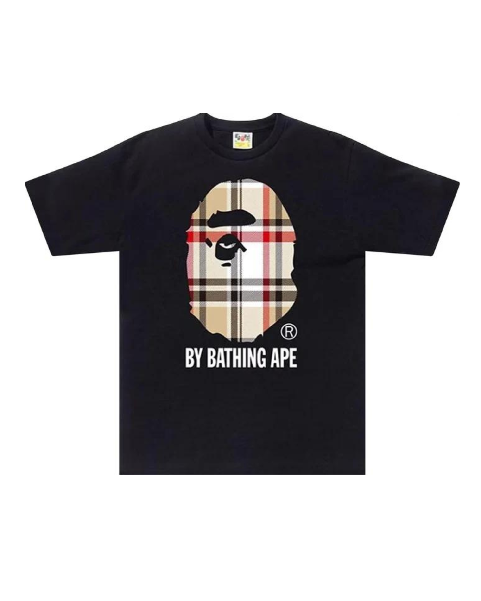 Bape Big Head Plaid T-shirt Black