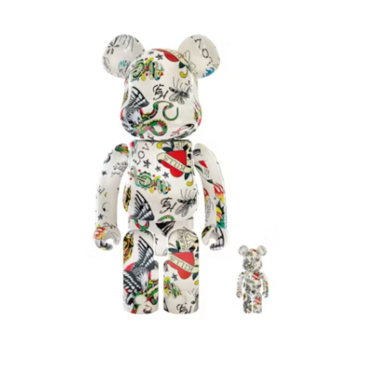 Bearbrick Ed Hardy 100% & 400% Sæt