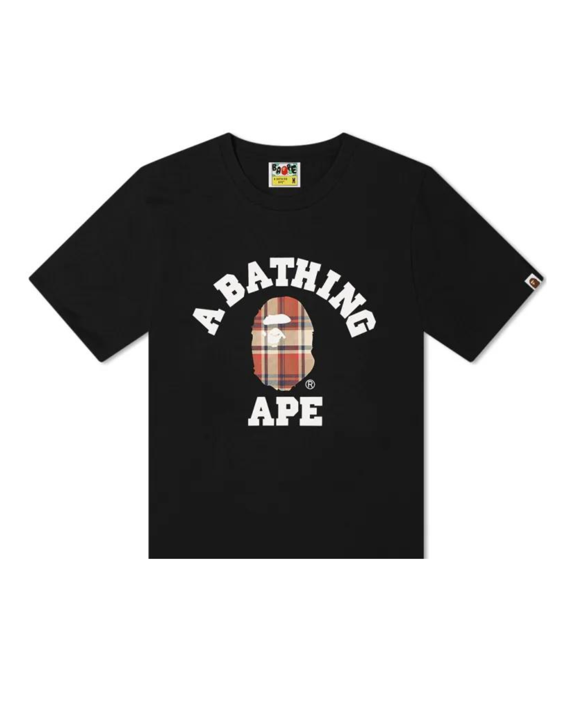 Bape College Plaid T-shirt "Black"