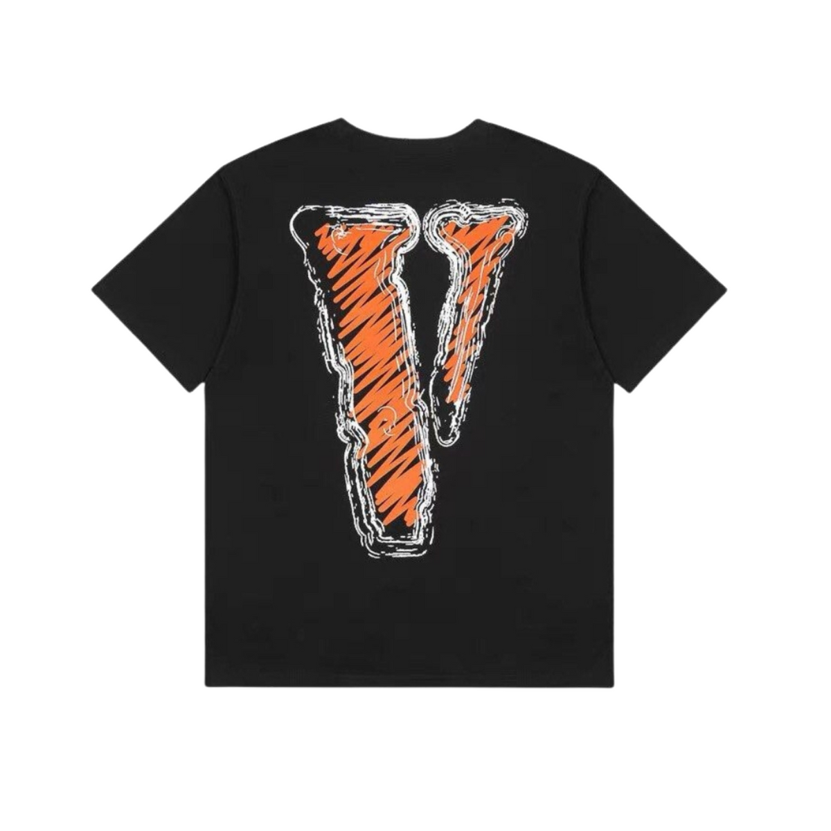 Vlone Staple T-shirt "Black/Cartoon Orange"