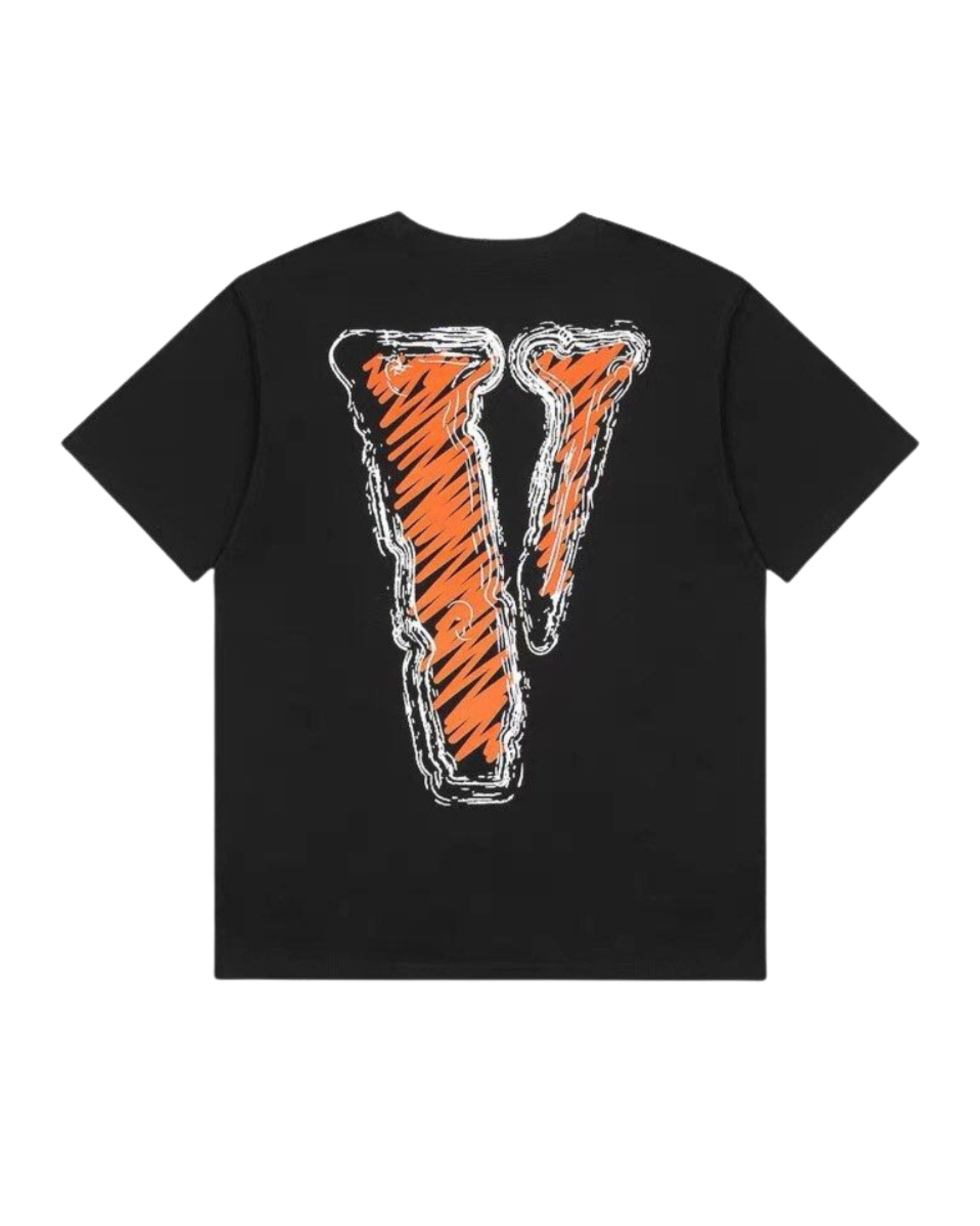 Vlone Staple T-shirt "Black/Cartoon Orange"