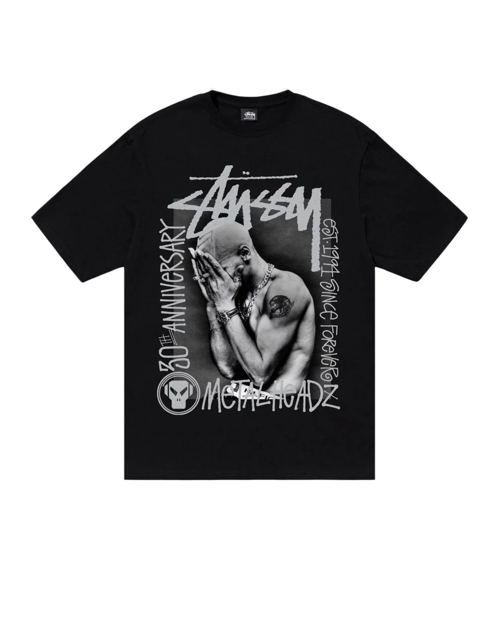 Stussy metalheadz trøje sort front