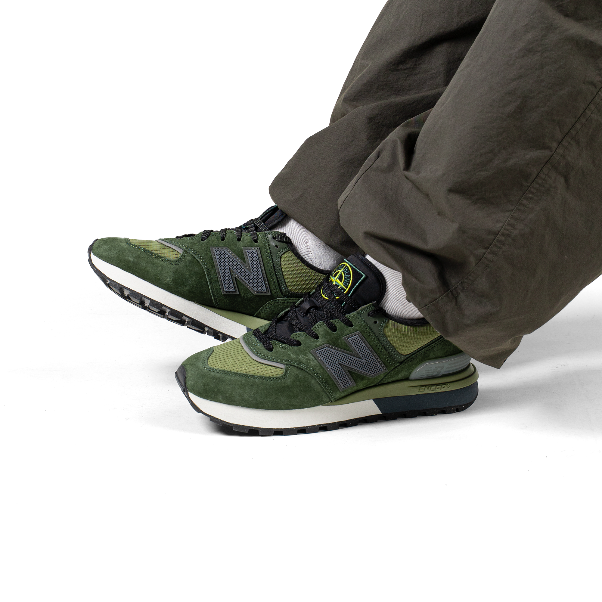 New Balance 574 Legacy Stone Island Dark Green